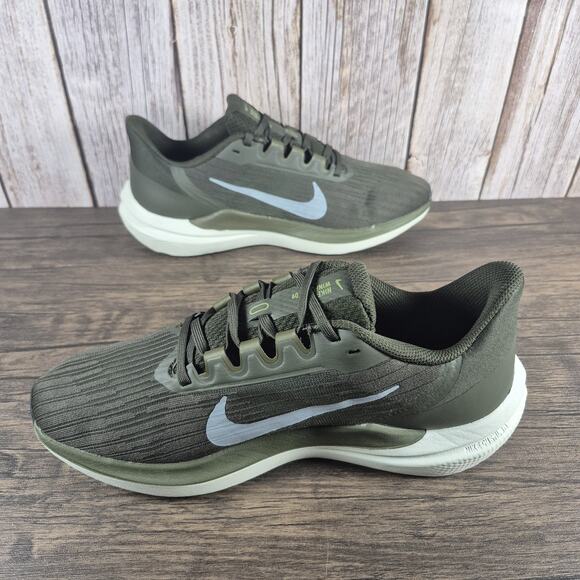 Nike Air Zoom Winflo 9 Athletic Shoes Men\'s Sz 8 Sequoia Green Glacier Blue VGC main image 5